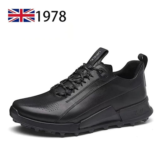 Men's Shoes New Casual Sneakers Genuine Leather Shoes Men's Spring  Autumn Lightweight Soft Sole Anti slip Outdoor Walking Shoes