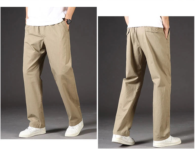 Men's Cargo Pants Summer Spring Cotton Work Wear New In Large Size 6XL Casual Climbing Joggers Sweatpants Hombre Autumn Trousers