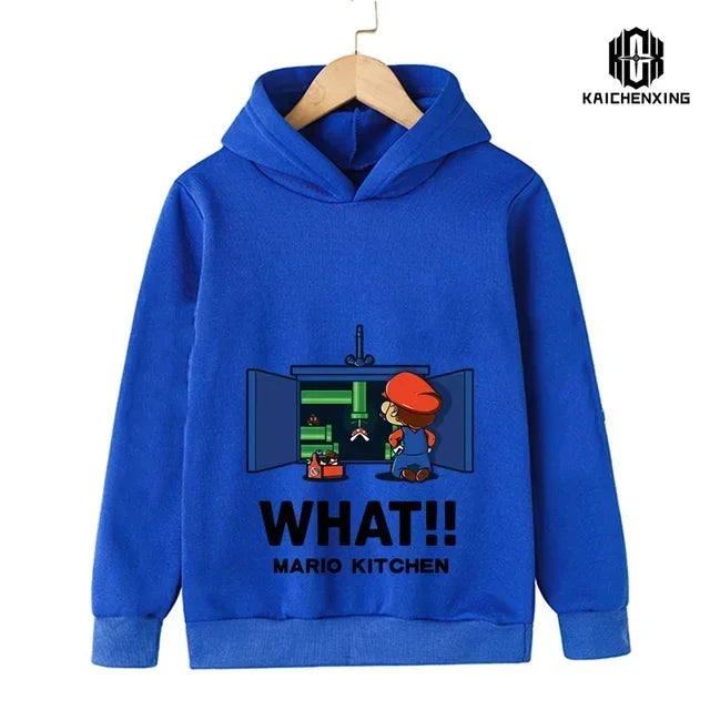 2024 New Game Super Mario Bros. Top Fashion Children's Sweatshirt Casual Cute Children's Hoodie Boy Girl Top Spring and Autumn