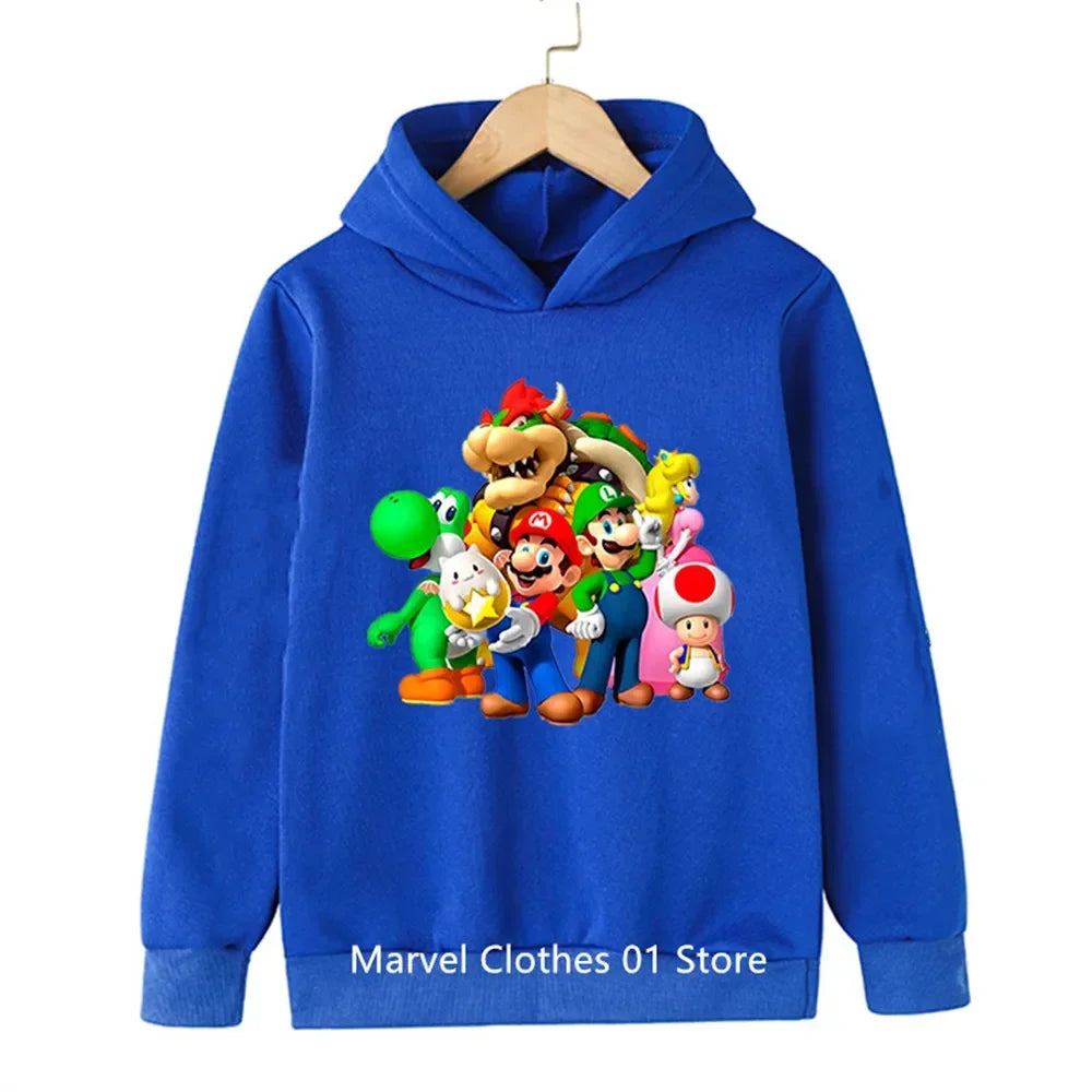 Fashion Children Game Sonic Hoodie Kids Sweatshirt Baby Boys Girls Cartoon Pullovers Kids Autumn Clothes Bros Hoodies