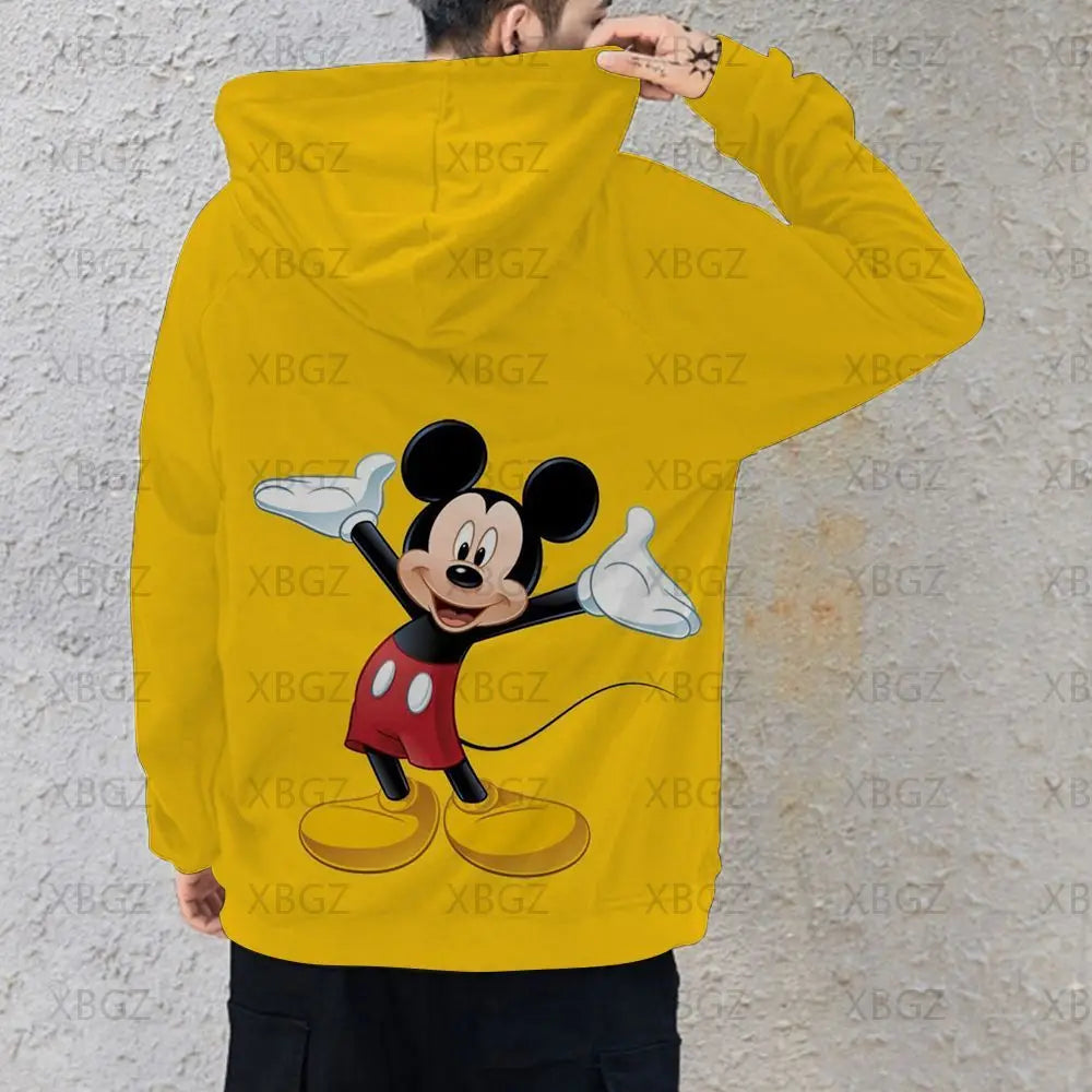 2022 Top Sweatshirt Woman Mickey Women's Men's Children's Hoodie Sweatshirts Couple Outfit Clothing Fashion Hoodies Minnie Mouse