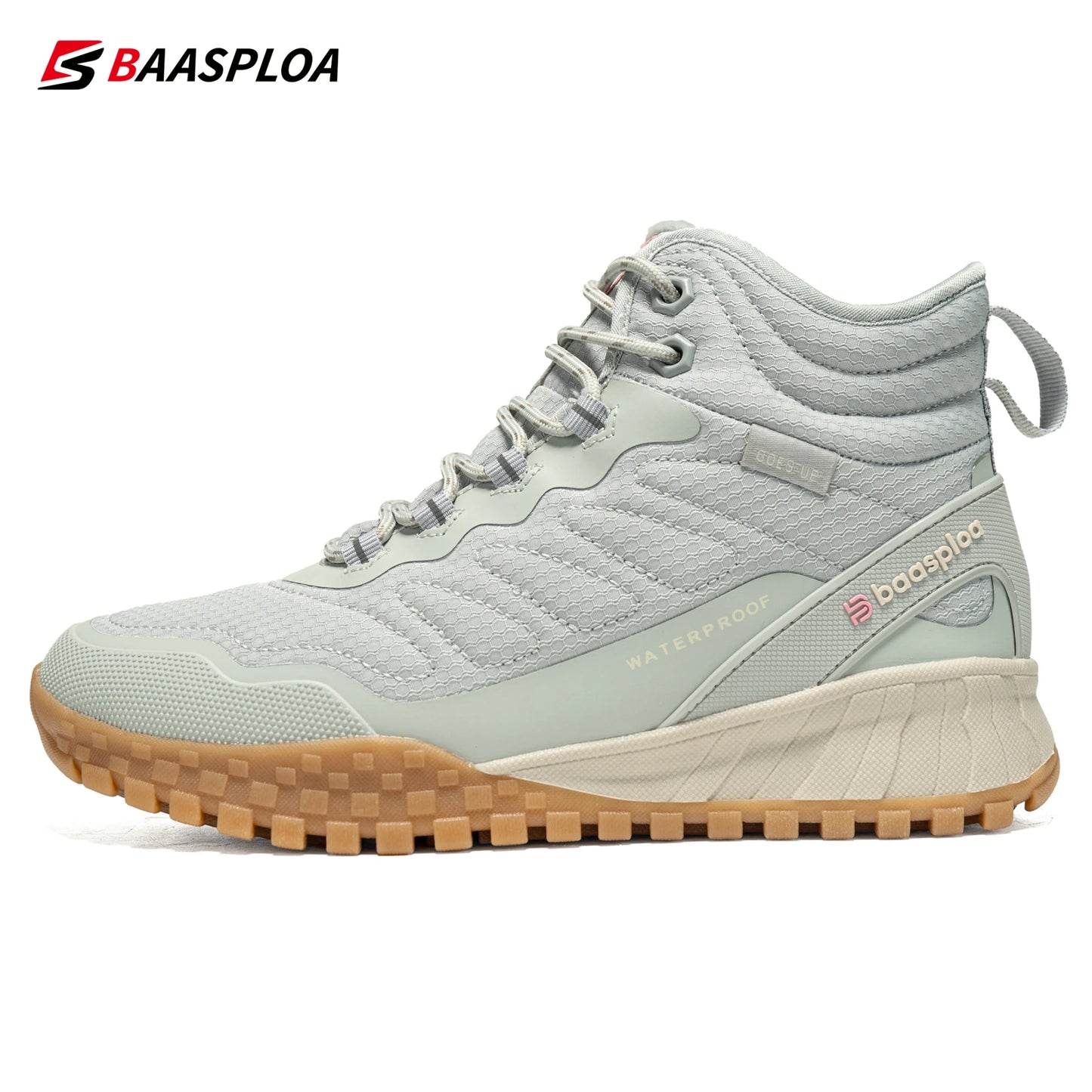 2023 Baasploa Women's Winter Ankle Boots Sports Shoes Waterproof Non-Slip Comfortable Warm Plush Women's Cotton Shoes