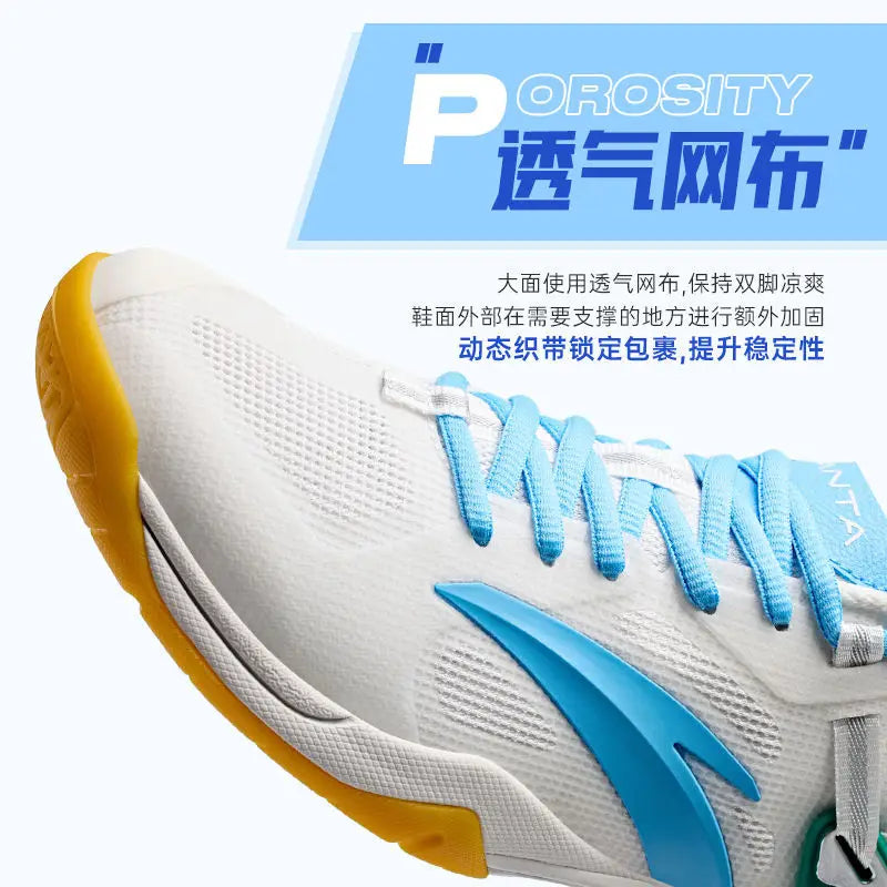 Anta Men's Badminton Shoes Adult Youth Summer New Professional Training Competition Shock-Absorbing Soft Sole Sneakers Boy New