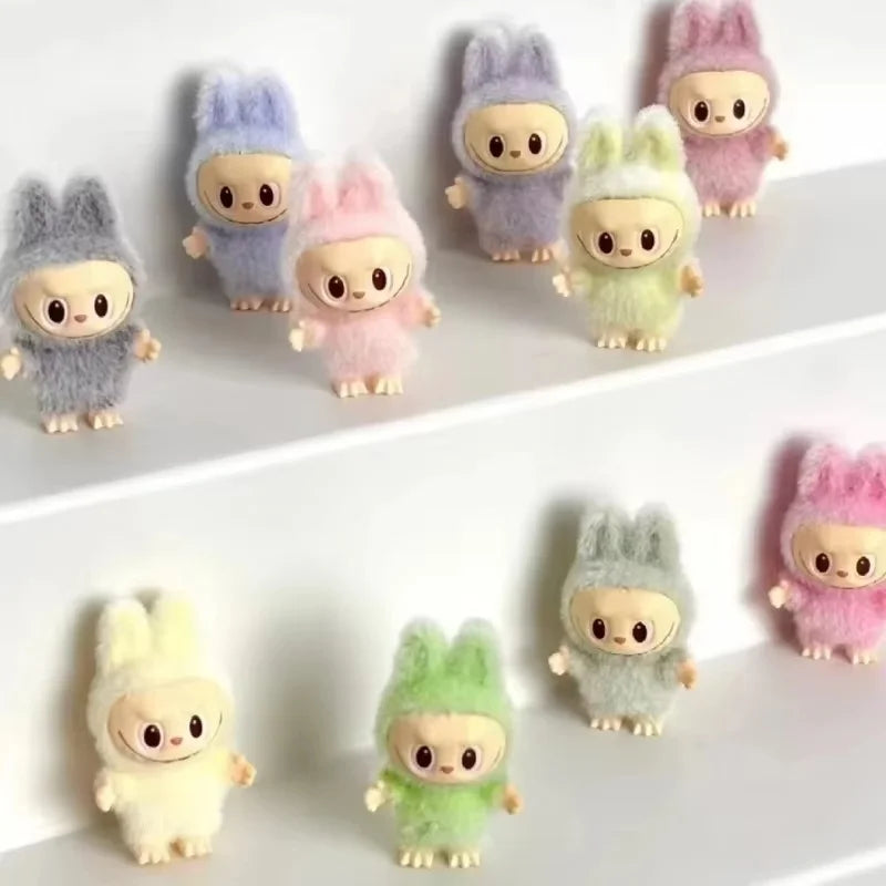 Hot New Mini Cute Labubu Diy Handmade Accessories Fabric Labubu Dolls Vinyl Doll 3cm Pendant Cute Particles