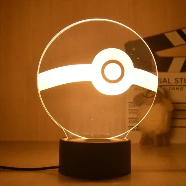 New Anime Pokemon Led 3D Night Light Kids Toy Anime Figures Cute Pikachu Bedside Lamp for Children Bedroom Decor Birthday Gift