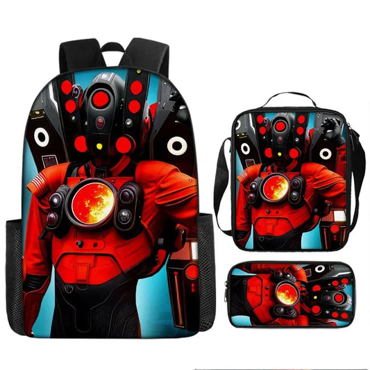 Skibidi Toilet Children's Backpack Boy School Bag for Backpack Anime Boys Girls Anime Cartoon School Bag Mochila