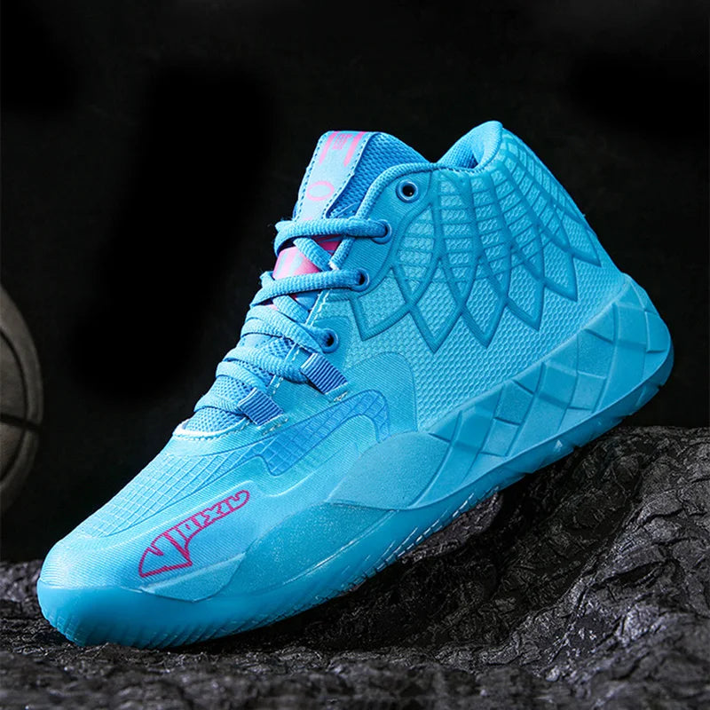 L Melo 1.0 Style Basketball Shoes for Unisex Flame Kids