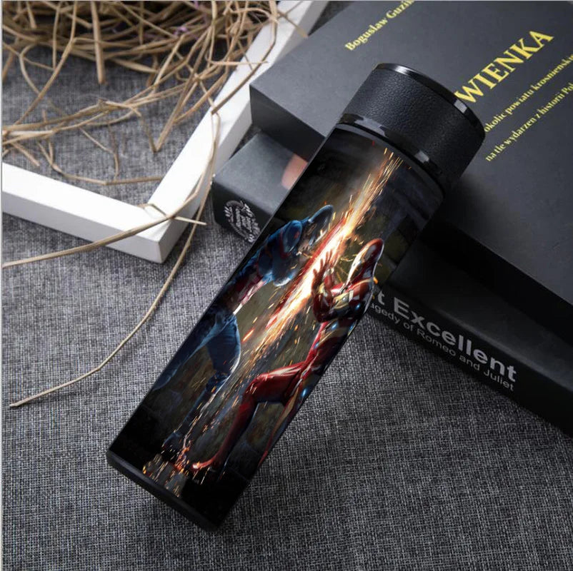 Marvel Hero Peripheral Insulation Cup Iron Man Captain America Spider Man 304 Stainless Steel Water Cup Peripheral