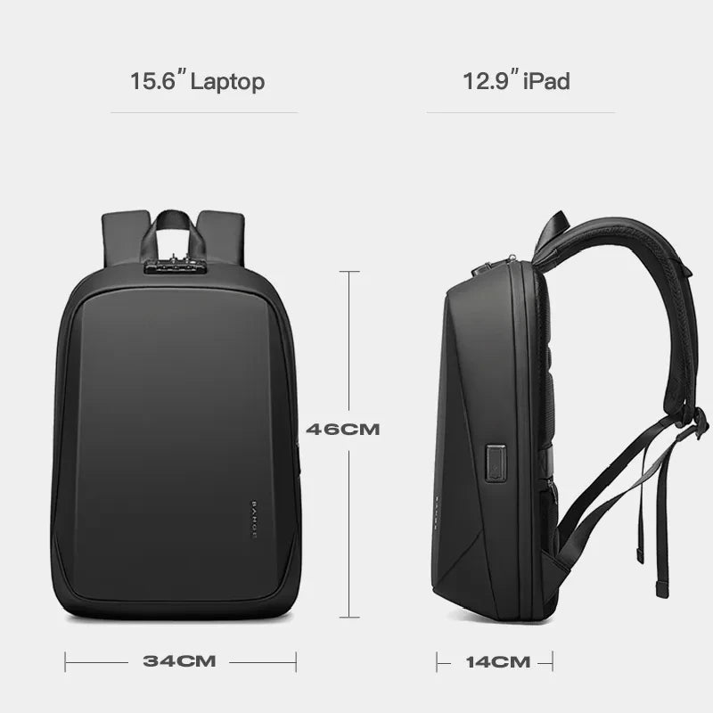 BANGE Backpack Brand Laptop Backpack Anti-theft Waterproof School Backpacks USB Travel Bag Backpack Business Male 2024