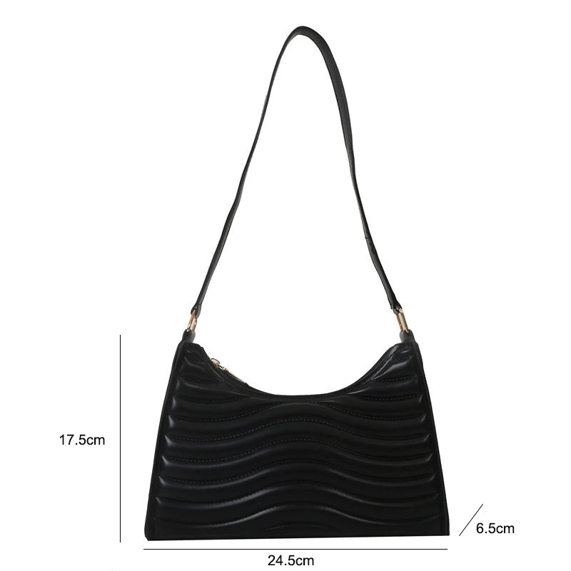 Women's Commuting Texture Minimalist Underarm Bag One Shoulder New Versatile Instagram One Shoulder Dumpling Bag Women's Bag