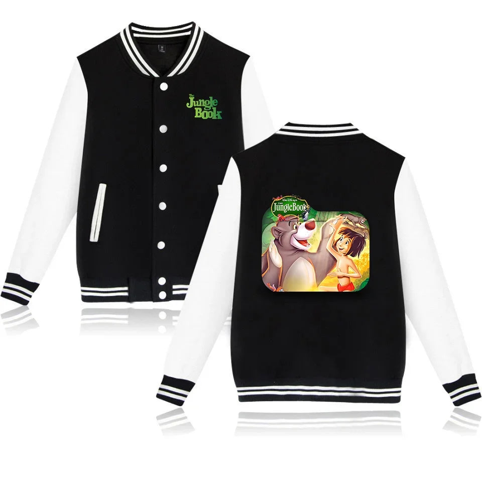 The Jungle Book Baseball Jacket Men Women Hip Hop Harajuku Jackets Streetwear Kids Boys Girls College Coats