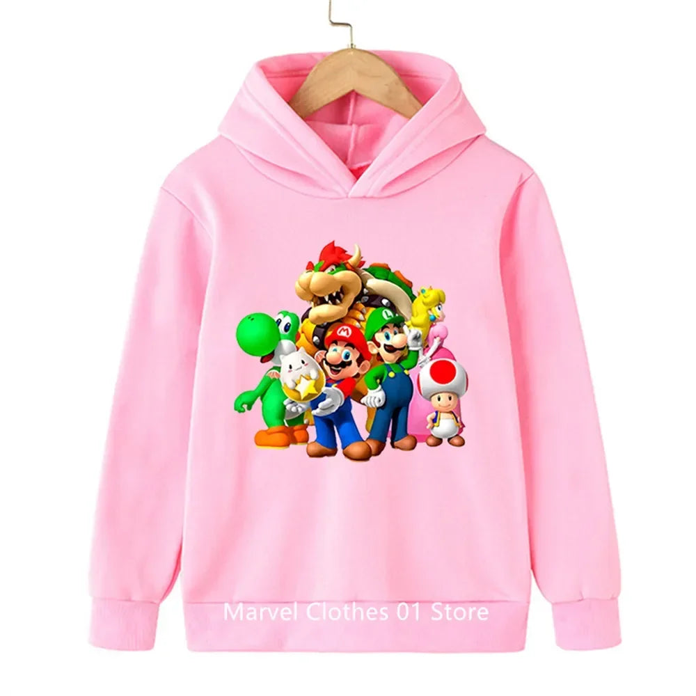 Fashion Children Game Sonic Hoodie Kids Sweatshirt Baby Boys Girls Cartoon Pullovers Kids Autumn Clothes Bros Hoodies