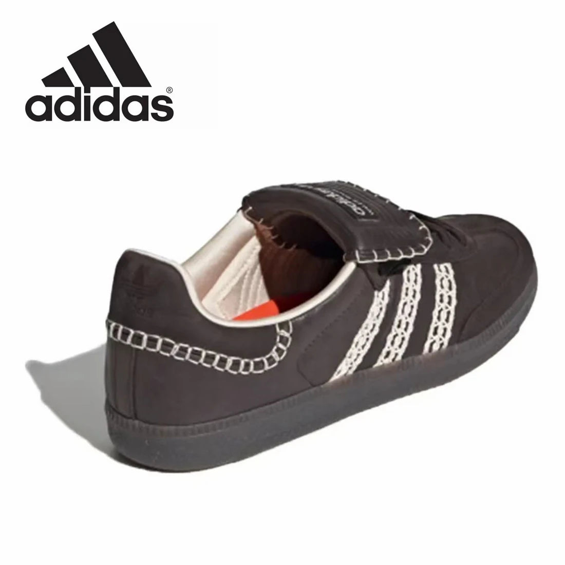 Adidas - German Samba Pony Welsh Bonner Leopard Pattern Training Shoes, Retro Multi functional Sports and Casual Gazelle Shoes