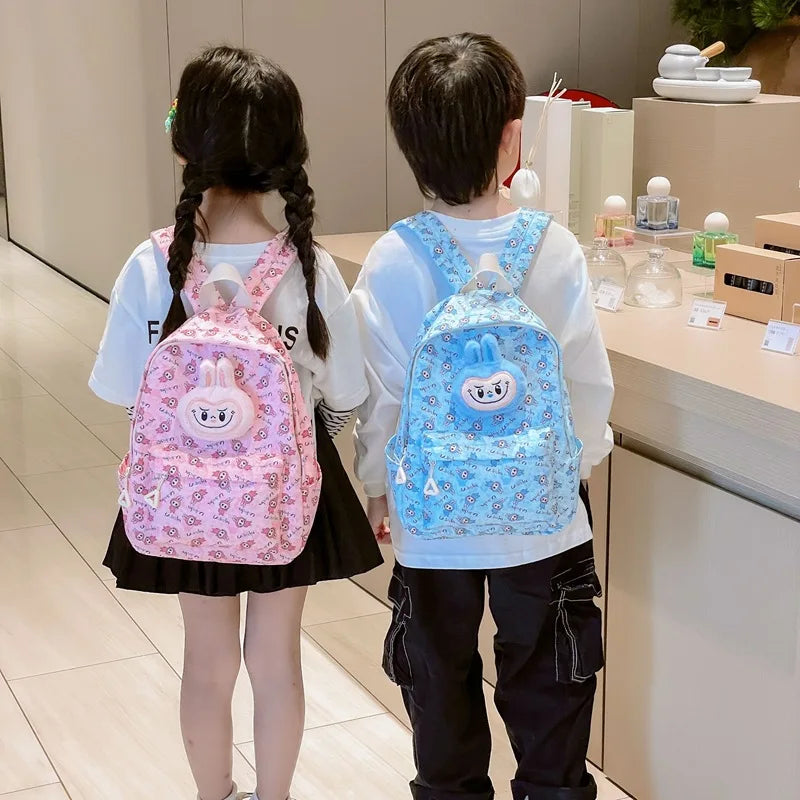 Labubu Kawaii Children'S School Bag Fashion Cartoon Satchel Large Capacity Portable Handbags Schoolbags Backpacks For Boys Girls