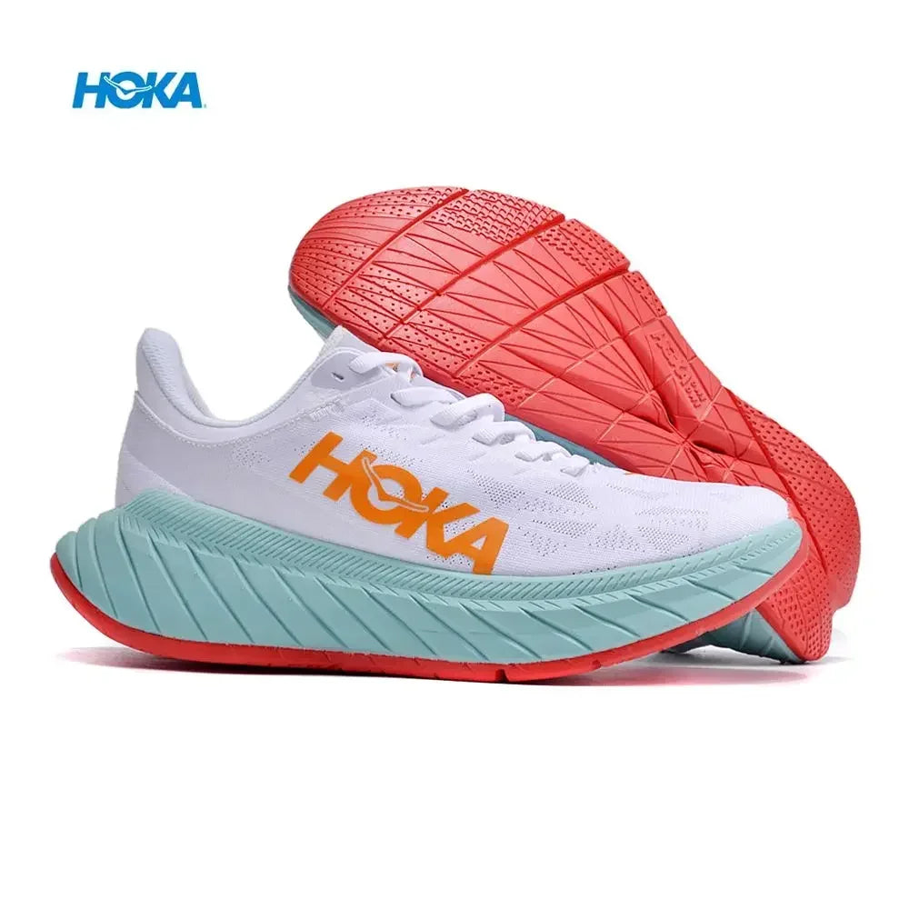 HOKA One One Carbon X2 Men Women Shoes Titanium Krypton Moving X Cross-country Running Shoes  Carbon Plate Shock Absorption