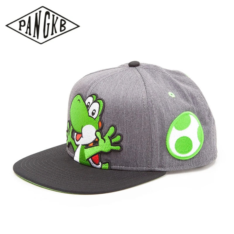 PANGKB Cartoon Snapback Hat Frog Adults Outdoor Travel Hip Hop Headwear Sports Sun Baseball cap Gorras