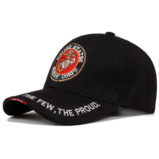 Mode United States Marine Corps Baseball Cap Brev Broderede Hip Hop Hatte udendørs Sports Kasketter Bone Marine Seals Hatte