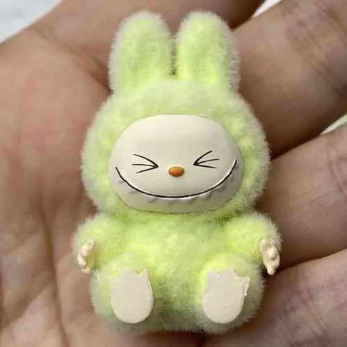 Hot New Mini Cute Labubu Diy Handmade Accessories Fabric Labubu Dolls Vinyl Doll 3cm Pendant Cute Particles