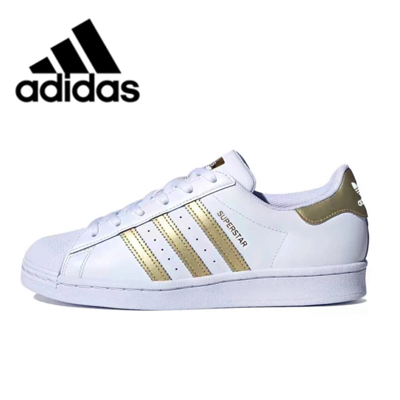 Adidas Superstar Casual Skateboard Shoes For Unisex Classic Black White Outdoor Sports Sneakers