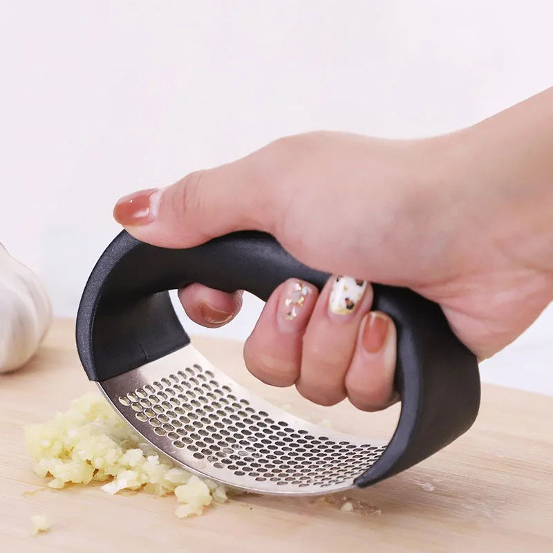 Stainless Steel Garlic Press Crusher Manual Garlic Mincer Chopping Garlic Tool Fruit Vegetable Tools Kitchen Accessories Gadget