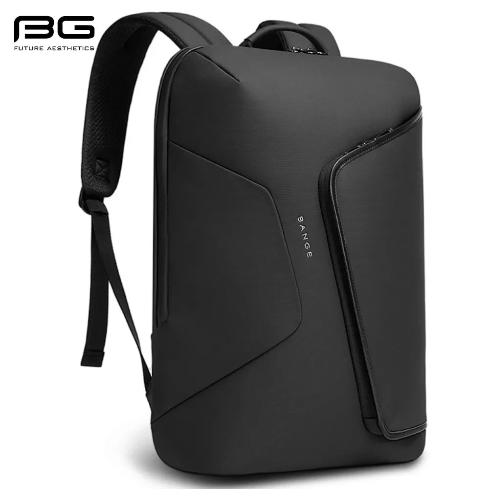 BANGE  Business Backpack with External USB Port Anti Splashing Water Travel Backpack