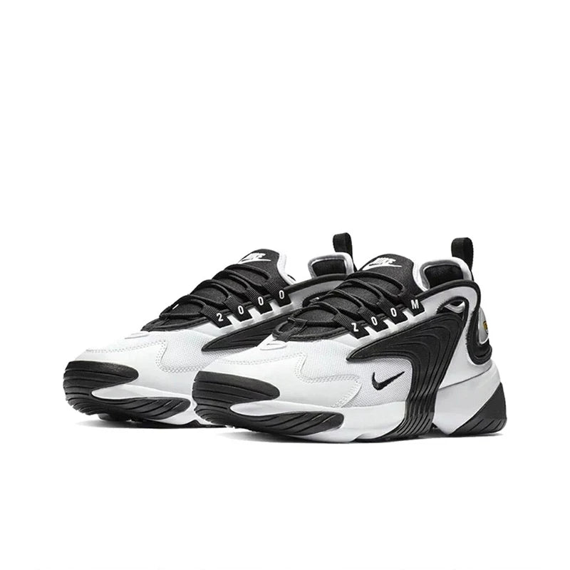 Original Nike Zoom 2K Men's Running Shoes Wear Resistant Breathable Black White Panda Sneakers AO0269-101