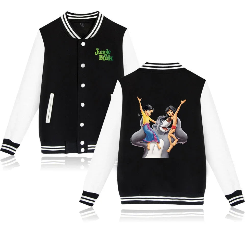 The Jungle Book Baseball Jacket Men Women Hip Hop Harajuku Jackets Streetwear Kids Boys Girls College Coats