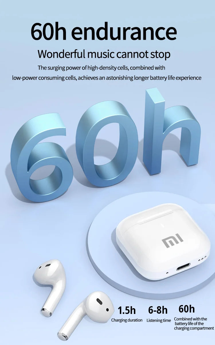 XIAOMI AP05 True Wireless Earphone Buds5 HIFI Stereo Sound Bluetooth5.3 Headphone