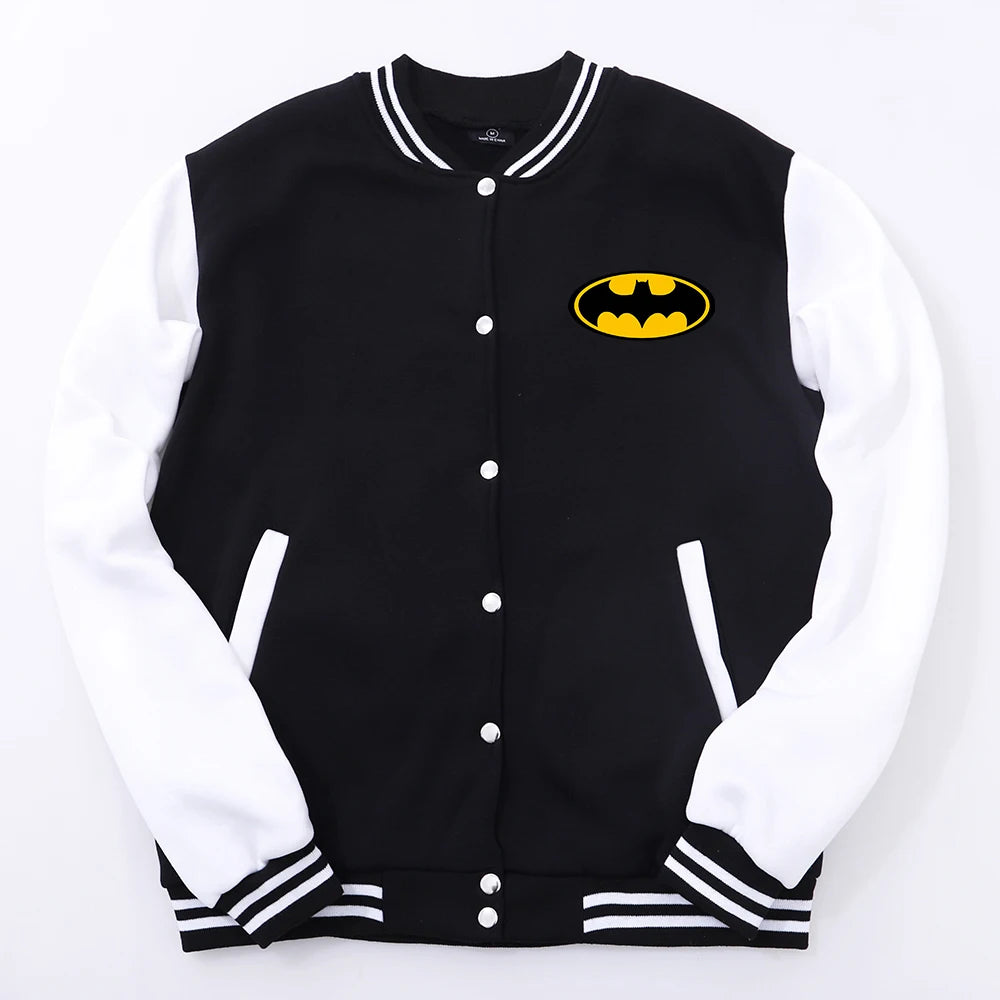 Fun Like Both Teeth And Bats Movie Men Baseball Uniform Harajuku Casual Coats Fashion Loose Jacket Autumn Warm Tops Women