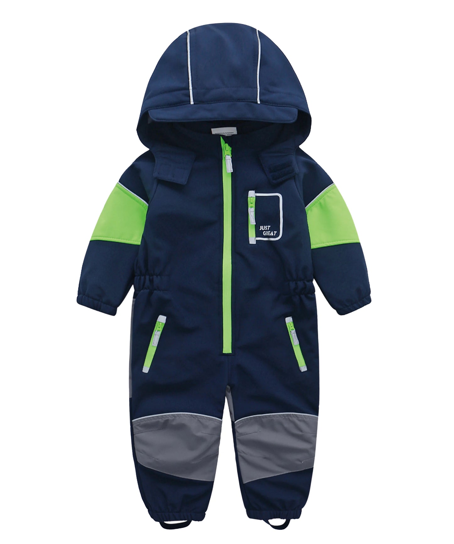 NEW 3-6T Kids Boys Girls Jumpsuit Waterproof PU Rain Pants Overall Coverall Softshell For Children Outdoor Sportswear