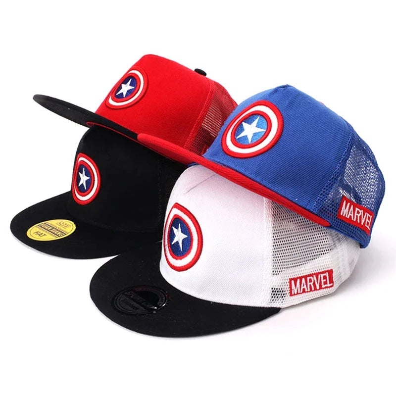 2024 Disney Spiderman Cartoon Baby Hat Kids Baseball Cap Boy Girl Marvel Caps Snapback Hip Hop Child Toddler Cap Adjustable