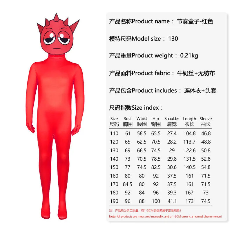 Sprunki Jumpsuit Sprunki Cosplay Costumes Sprunki Incredibox Cosplaly Jumpsuit For Kids Adults Clothing Sprunki Wenda  Cosplay