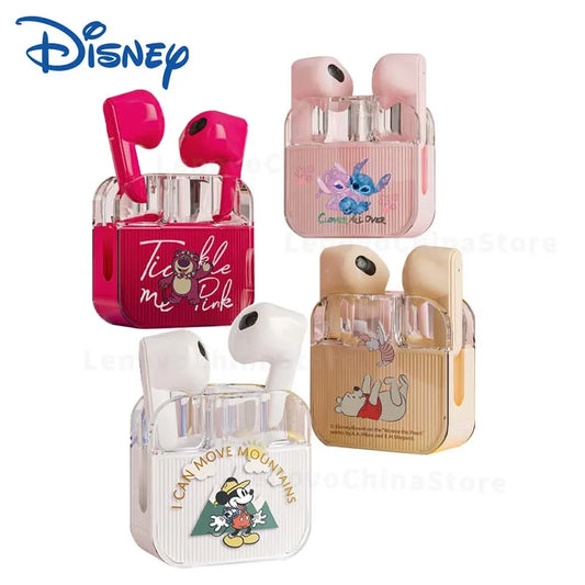 Disney Q53 HiFi Surround Sound Headset Stitch Angel Trådløse Bluetooth-øretelefoner Støjreducerende hovedtelefoner Lang udholdenhed