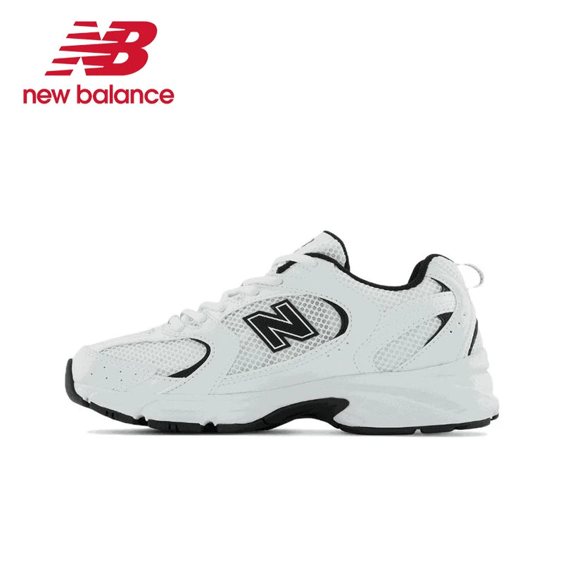 New Balance NB530 Comfort Fabric Faux Leather Breathable Low-Top Men's and Women's Running Shoes Grey Silver Unisex MR530KA