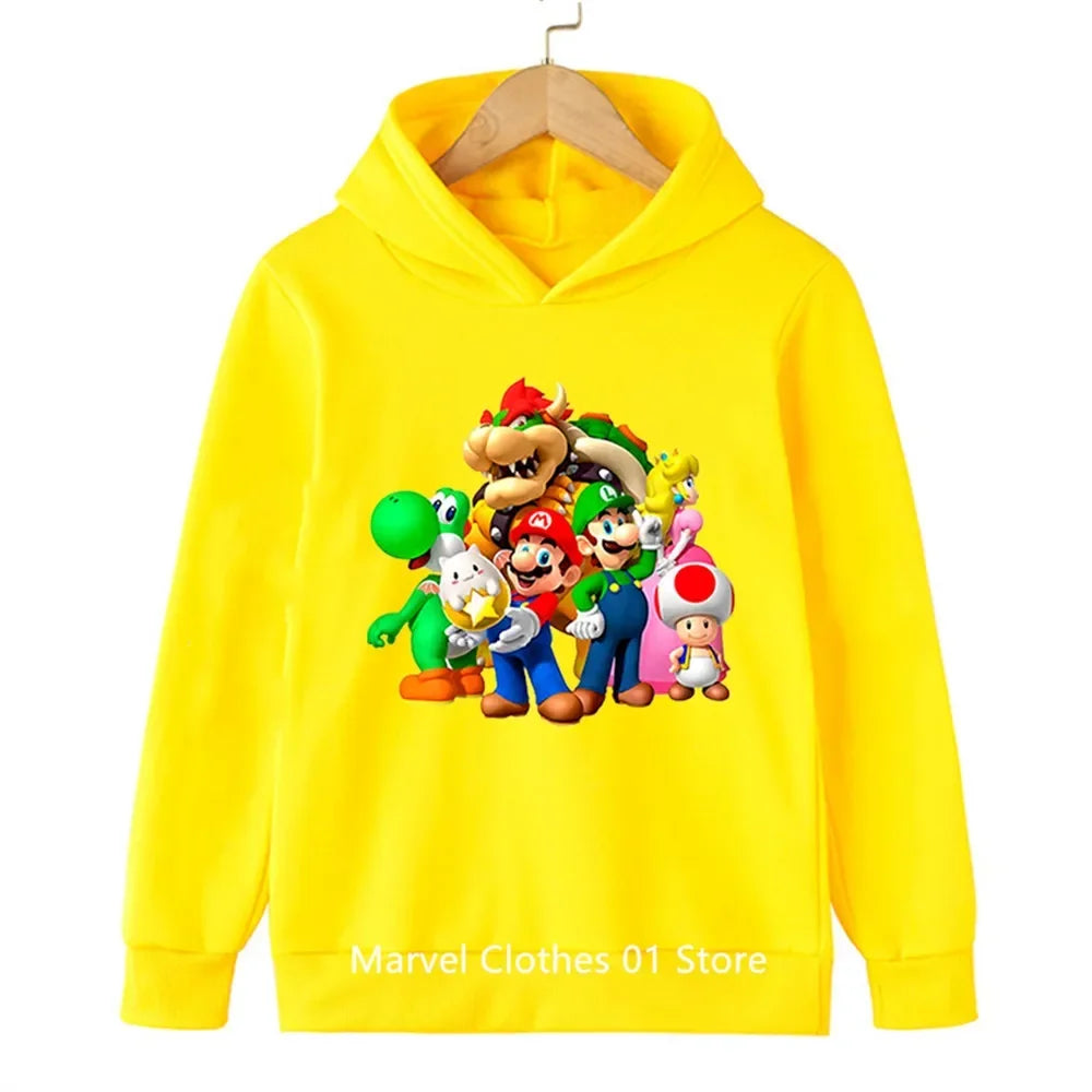 Fashion Children Game Sonic Hoodie Kids Sweatshirt Baby Boys Girls Cartoon Pullovers Kids Autumn Clothes Bros Hoodies