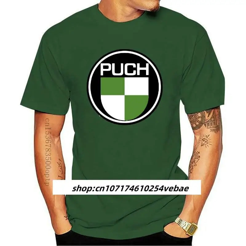 Mens Clothes Puch Moped Scooter Style Motorcycle Printed T Shirt In 6 Sizes