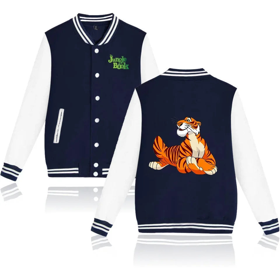 The Jungle Book Baseball Jacket Men Women Hip Hop Harajuku Jackets Streetwear Kids Boys Girls College Coats