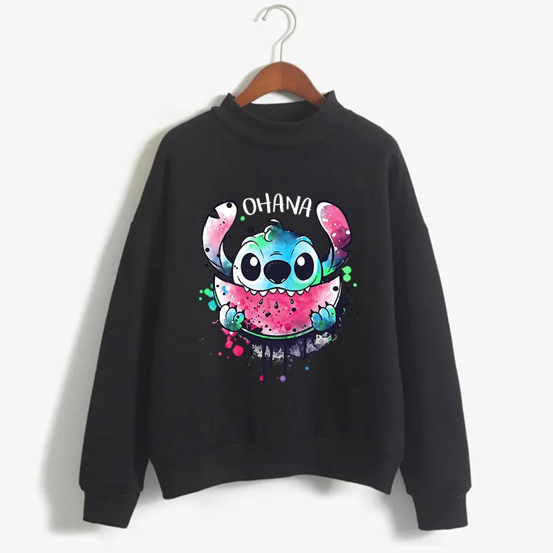 Cute Lilo and Stitch Anime Sweatshirt Manga Streetwear Hoody