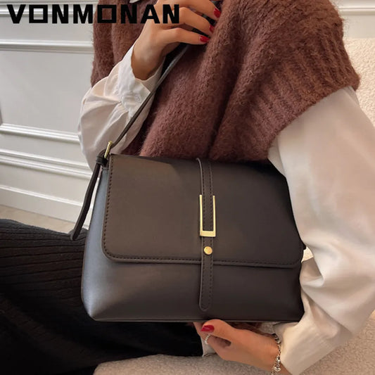 High Quality Leather Crossbody Bags for Female Sac A Main