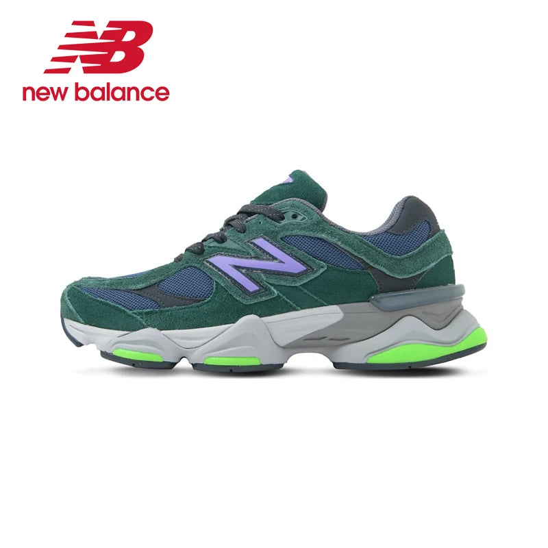 Original New Balance NB 9060 Non-Slip Lightweight Sports Casual Shoes Light Grey Men's and Women's Unisex Sneakers U9060GRY