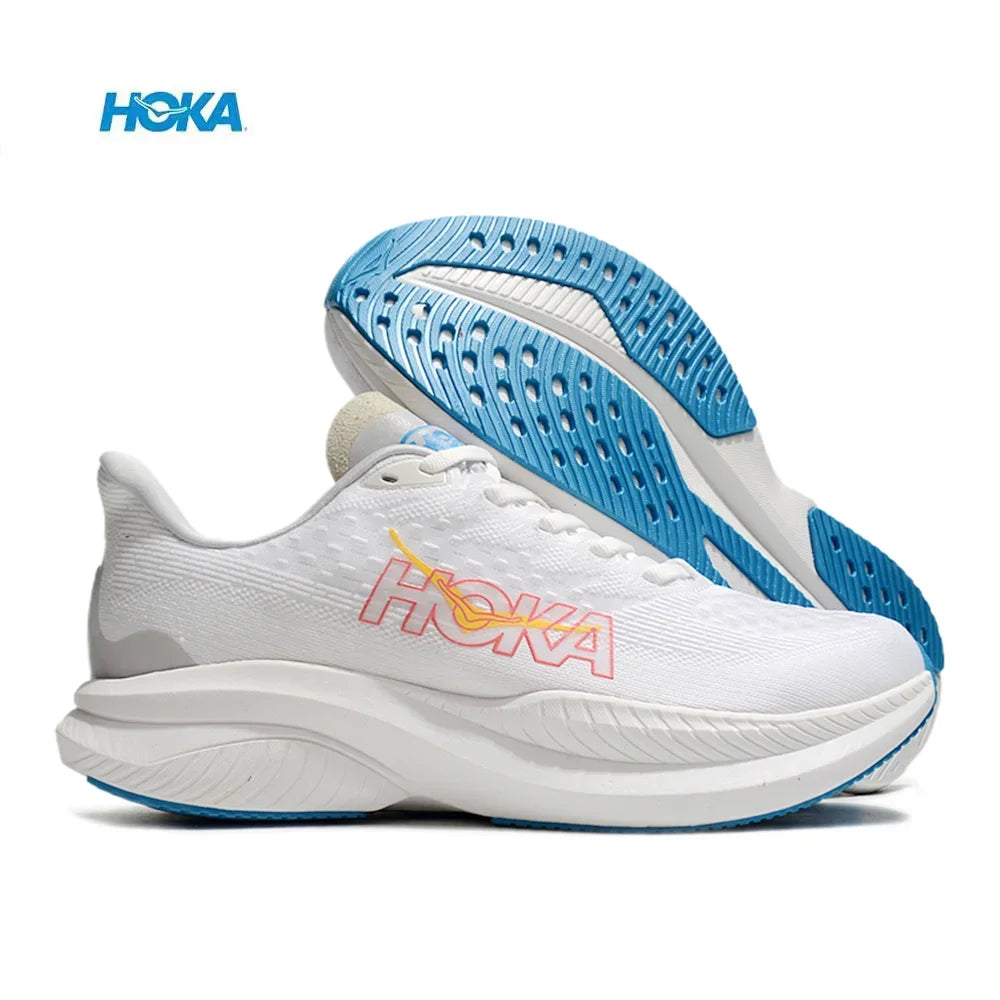 Original Hoka Mach 6 Men Women Lightweight Running Shoes Elastic Cushioning Sneakers Breathable Outdoor