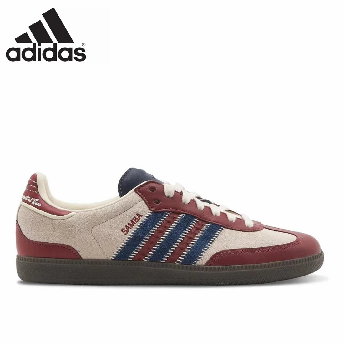 adidas Samba OG notitle Maroon German Training Shoes Retro Versatile Sports and Casual Board Shoes sneakers