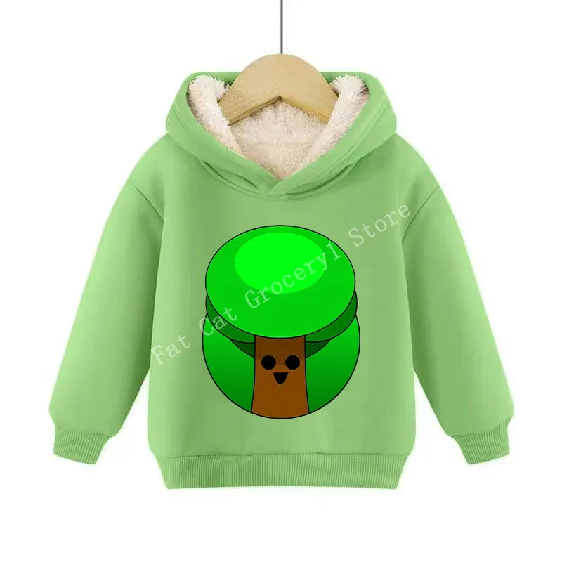 Sprunki Cute Hoodies Kids Incredibox Anime Action Figures Sweatshirt Boys Girl Winter Thickening Children Clothes Gift Hot Sales