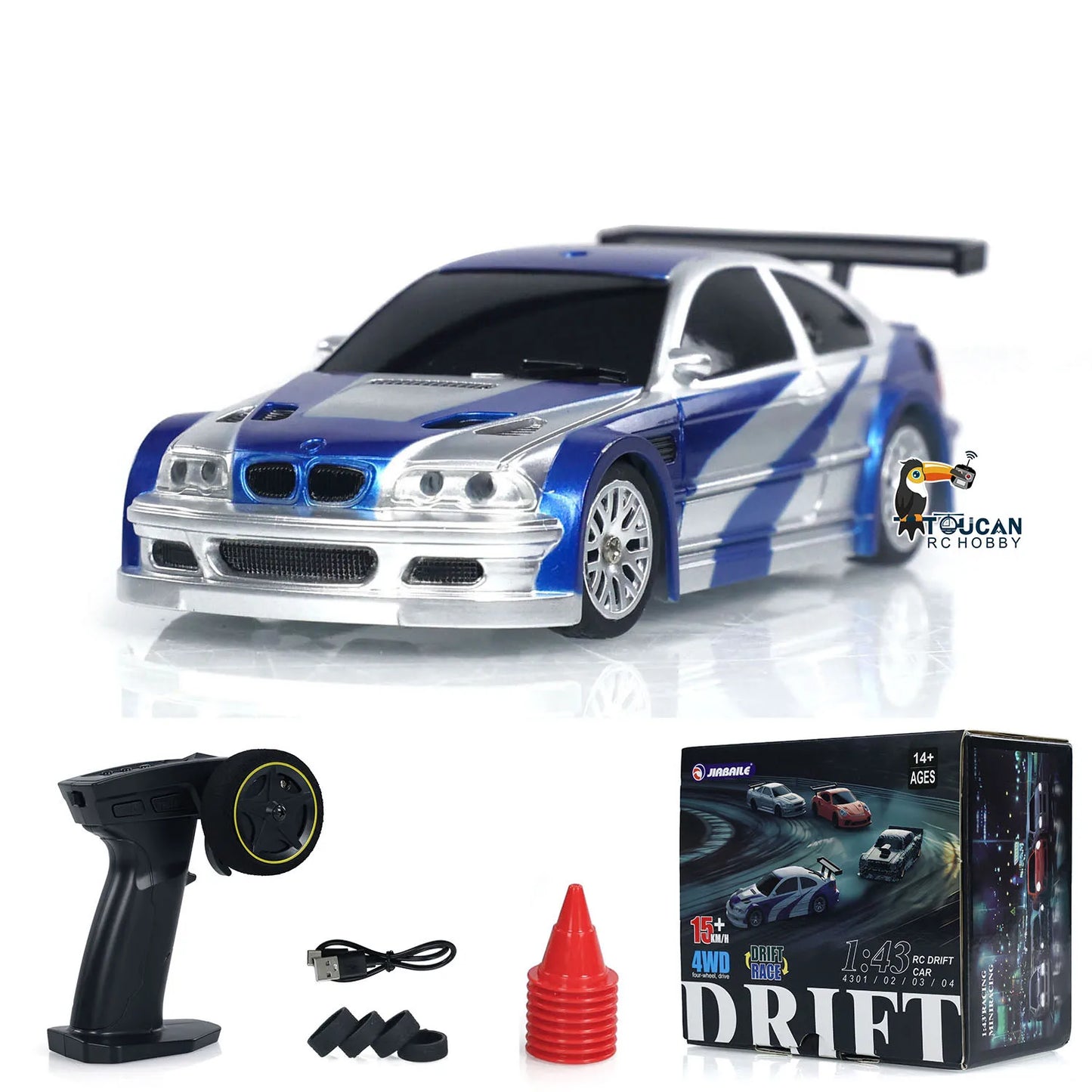 Gaver Udendørs legetøj 1/43 RC mini racerbiler 2,4 g Radio Control Drift Car 4WD højhastigheds motorkøretøjsmodel til drenge TH23884