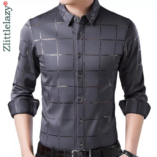 Slim Fit Men Shirt Streetwear  Mens Fashions Jersey 2309