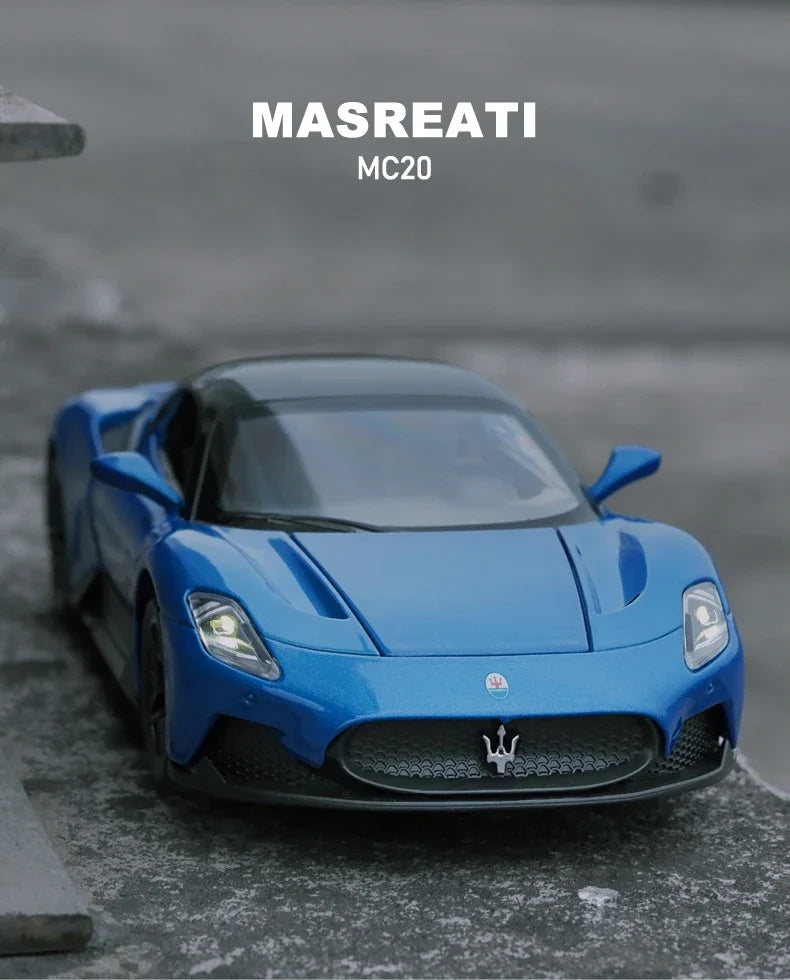 1:32 Maserati MC20 Coupe Alloy Sports Car Diecast Miniature Metal Car Simulation Sound ＆ Light Toy Car For Boys Fast And Furious