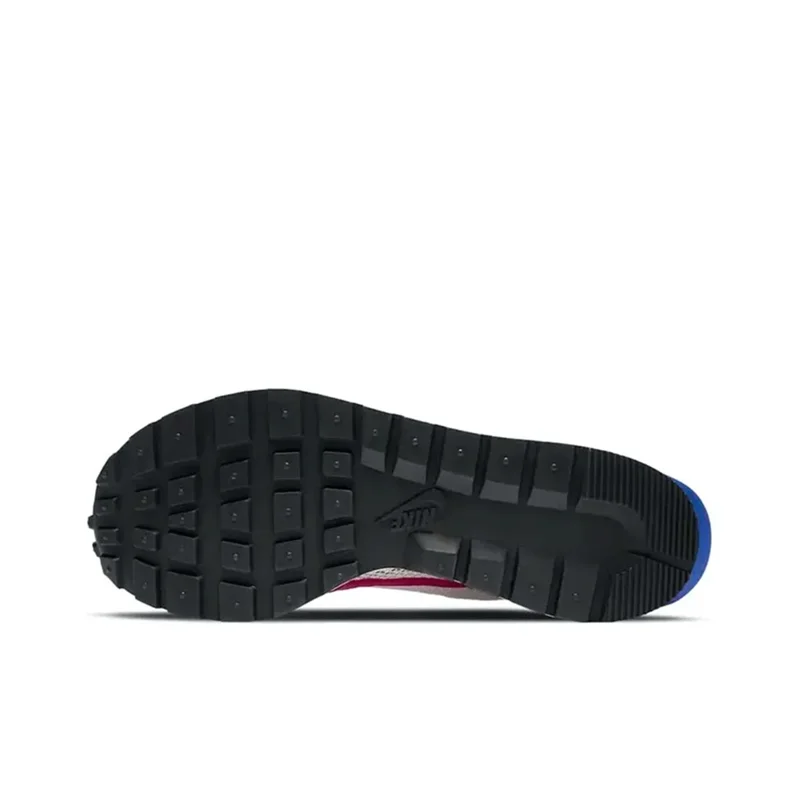 Sacai x Nike VaporWaffle royal fuchsia low-top sports and casual shoes for men and women, gray and white