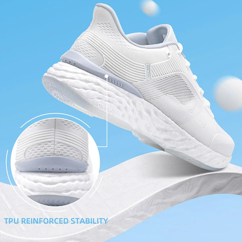 ONEMIX Ivory White Running Shoes For Men Chunky Sneakers Marathon Trainers Footwear Breathable Mesh Women Walking Tennis Shoes