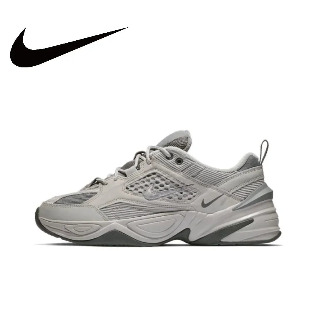 Nike Original Gray M2K Tekno Low Mens Running Shoes Retro Classic Comfortable Shock Absorbing Sneakers