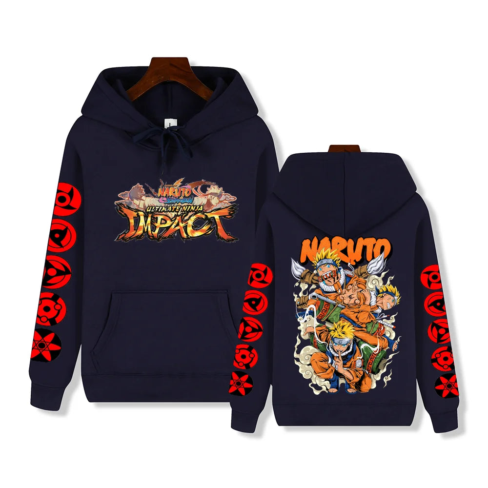 Creative Uzumaki Naruto print Autumn/Winter comfortable soft thickening men's high quality casual fashion street hoodie